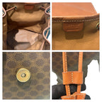 Celine Macadam Brown Gold Backpack — view 7