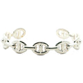 Hermes Chaine D'ancre Enchenebangle Silver Bracelet