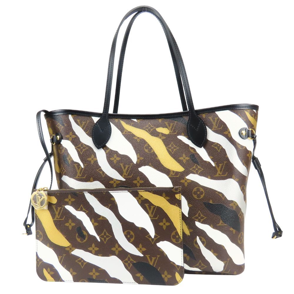 Louis Vuitton Tote Neverfull MM Lol Monogram Brown Black Gold Silver Shoulder Bag
