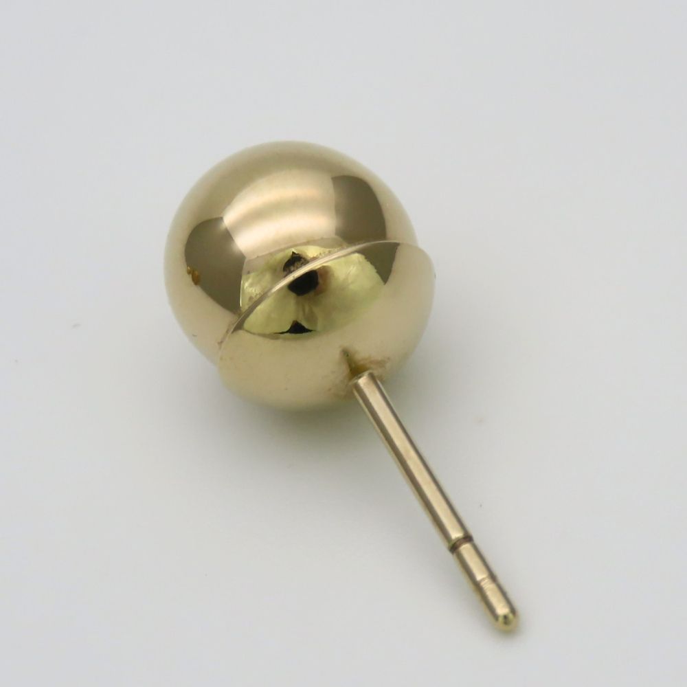 Dior Earrings Tribal Metal Dull Gold Ball Plated — view 6