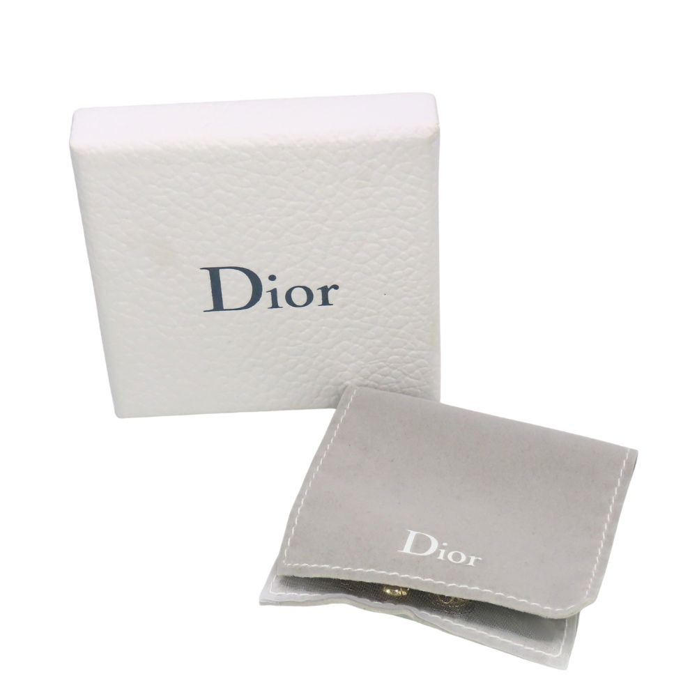 Dior Earrings Tribal Metal Dull Gold Ball Plated — view 7