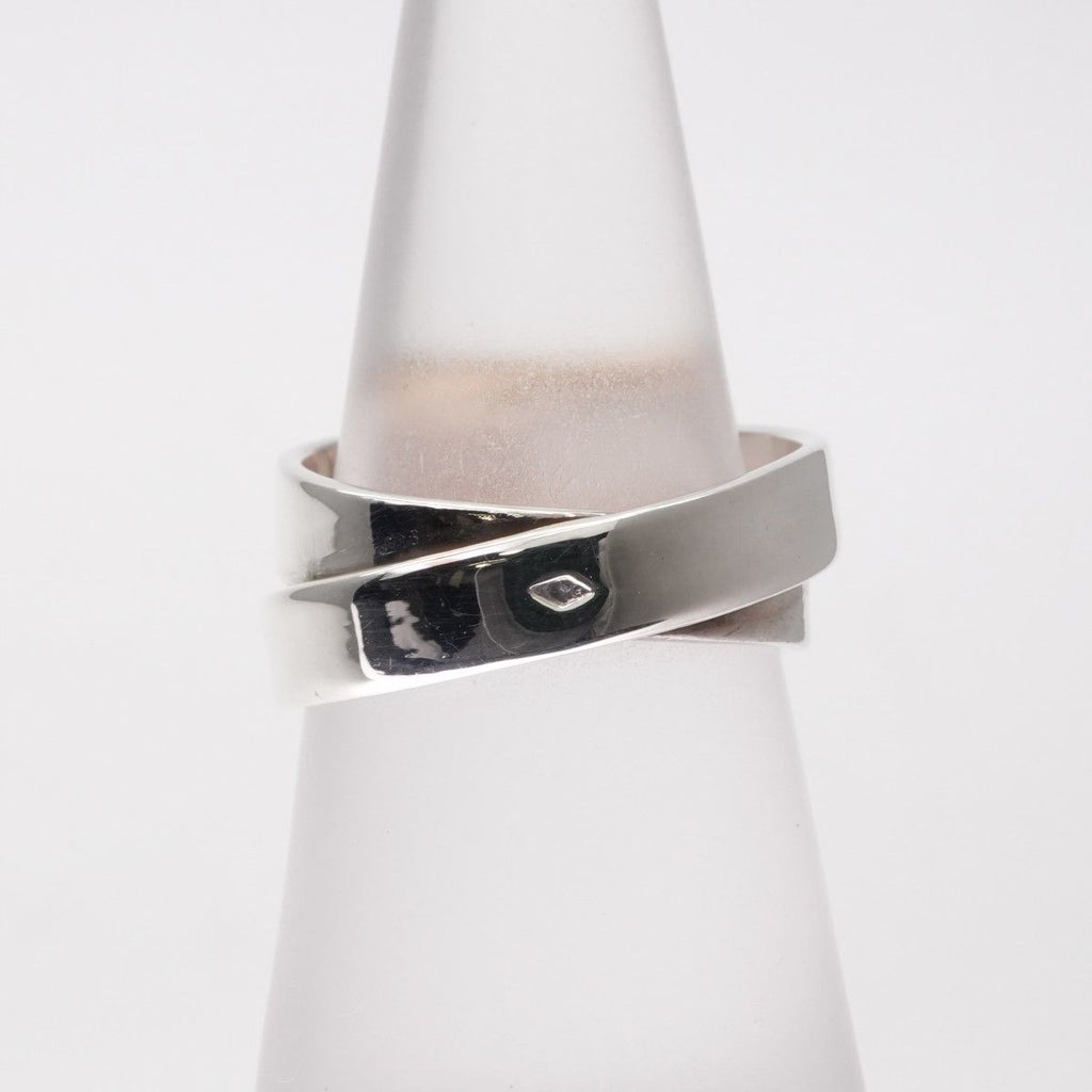 Hermes Double Tour Ring Silver Belt Combination Antique Gold — view 5