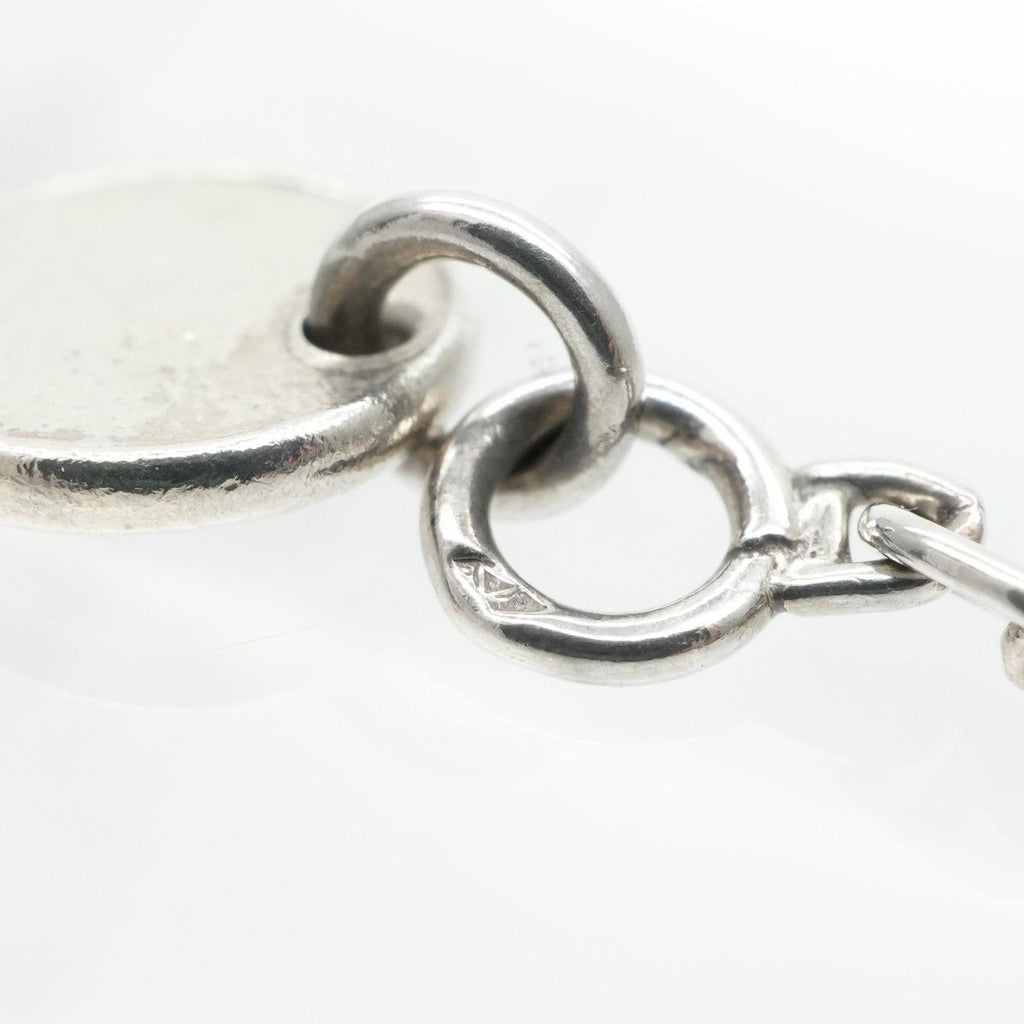 Hermes Chaine D'ancre Bracelet Bangle Calf Silver Mini Ttpm Vintage Anti Claire — view 5