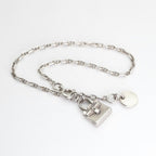 Hermes Chaine D'ancre Bracelet Bangle Calf Silver Mini Ttpm Vintage Anti Claire — view 2
