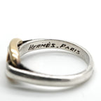 Hermes Chaine D'ancre Ring 750 925 Sterling Silver Gold Enchainee — view 6