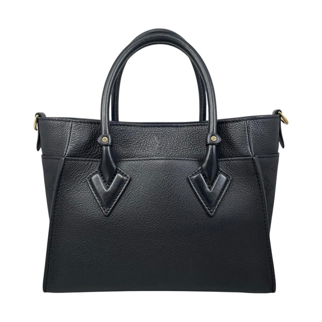 Louis Vuitton Shoulder Bag on My Side PM Monogram Mahina Calf Leather Noir Black — view 2