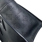 Louis Vuitton Shoulder Bag on My Side PM Monogram Mahina Calf Leather Noir Black — view 8