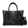 Louis Vuitton Shoulder Bag on My Side PM Monogram Mahina Calf Leather Noir Black