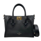 Louis Vuitton Shoulder Bag on My Side PM Monogram Mahina Calf Leather Noir Black