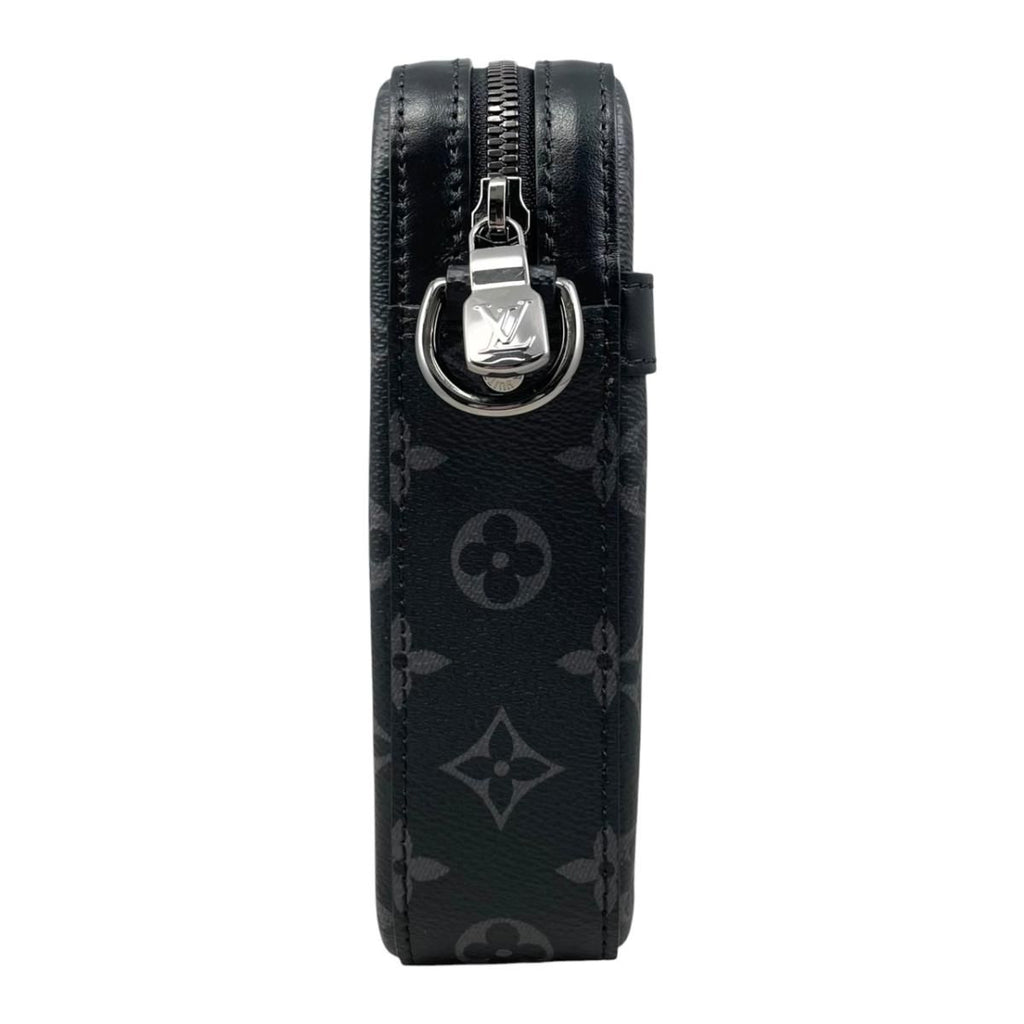 Louis Vuitton Shoulder Bag Trio Messenger Monogram Eclipse Reverse Black Gray — view 5