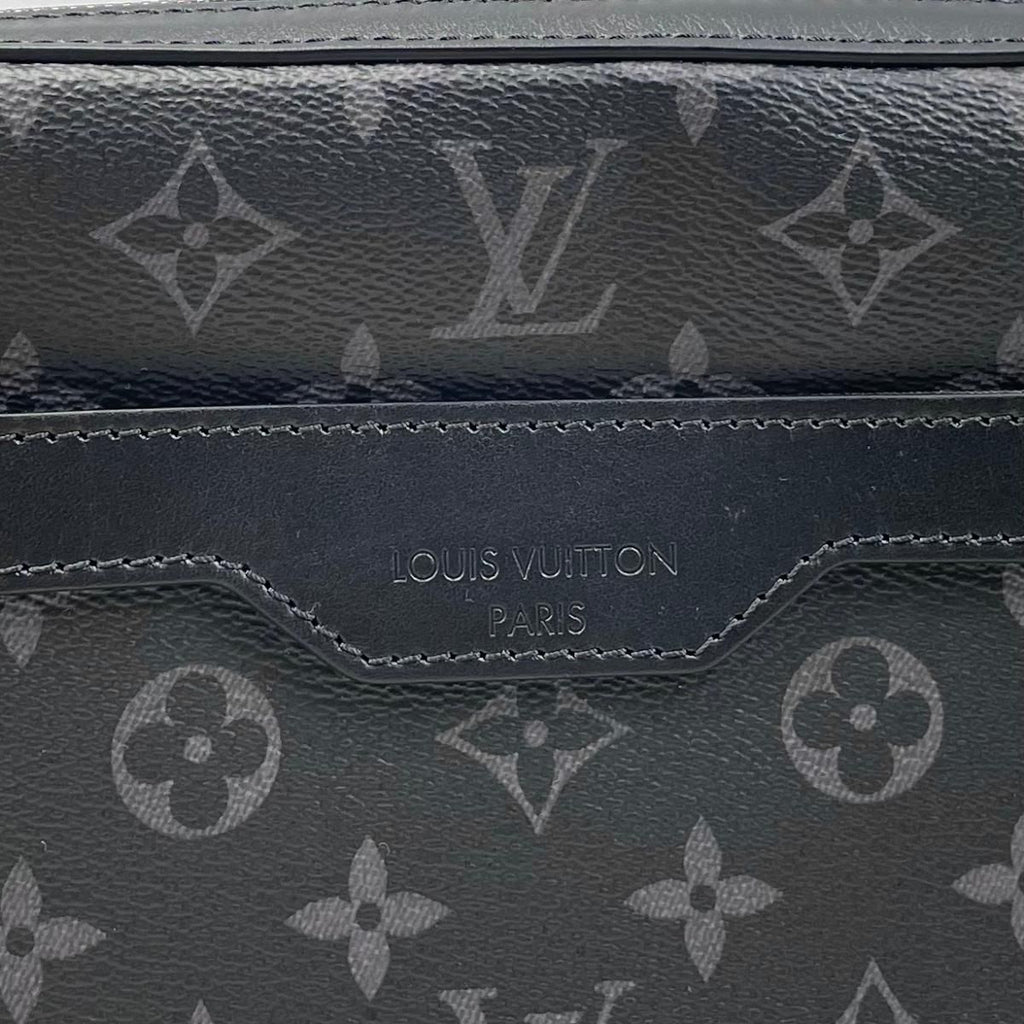 Louis Vuitton Shoulder Bag Trio Messenger Monogram Eclipse Reverse Black Gray — view 8