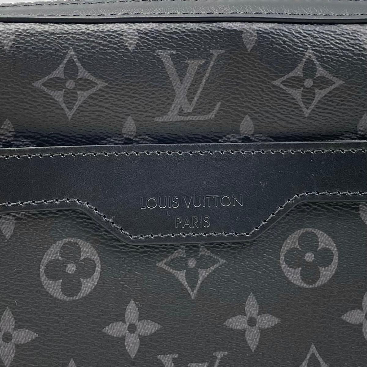 Louis Vuitton Shoulder Bag Trio Messenger Monogram Eclipse Reverse Black Gray — view 8
