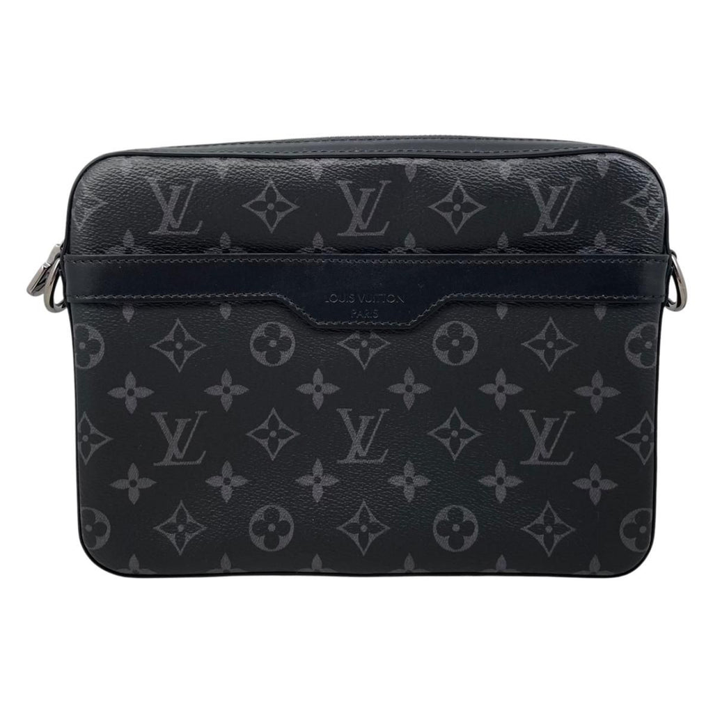 Louis Vuitton Shoulder Bag Trio Messenger Monogram Eclipse Reverse Black Gray — view 2