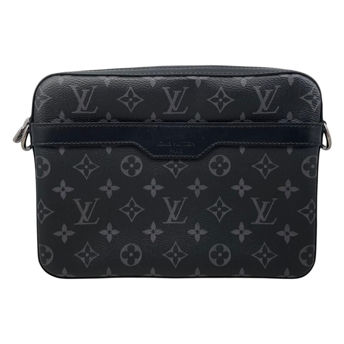 Louis Vuitton Shoulder Bag Trio Messenger Monogram Eclipse Reverse Black Gray — view 2