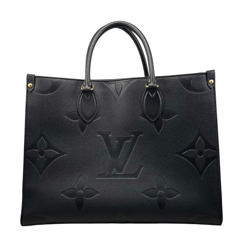 Louis Vuitton Tote On The Go MM Monogram Empreinte Noir Black