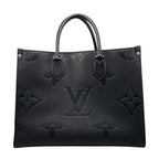 Louis Vuitton Tote On The Go MM Monogram Empreinte Noir Black