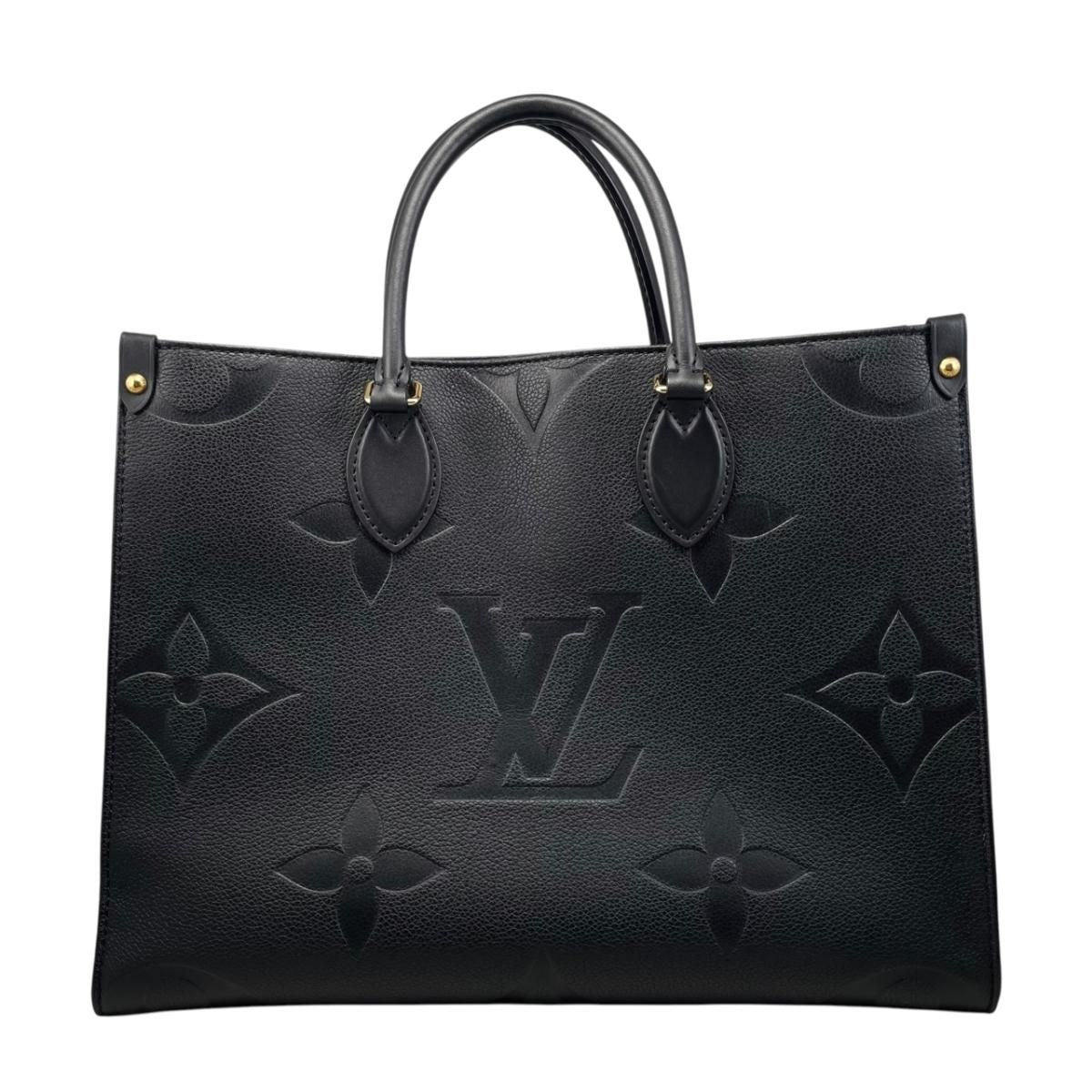 Louis Vuitton Tote On The Go MM Monogram Empreinte Noir Black