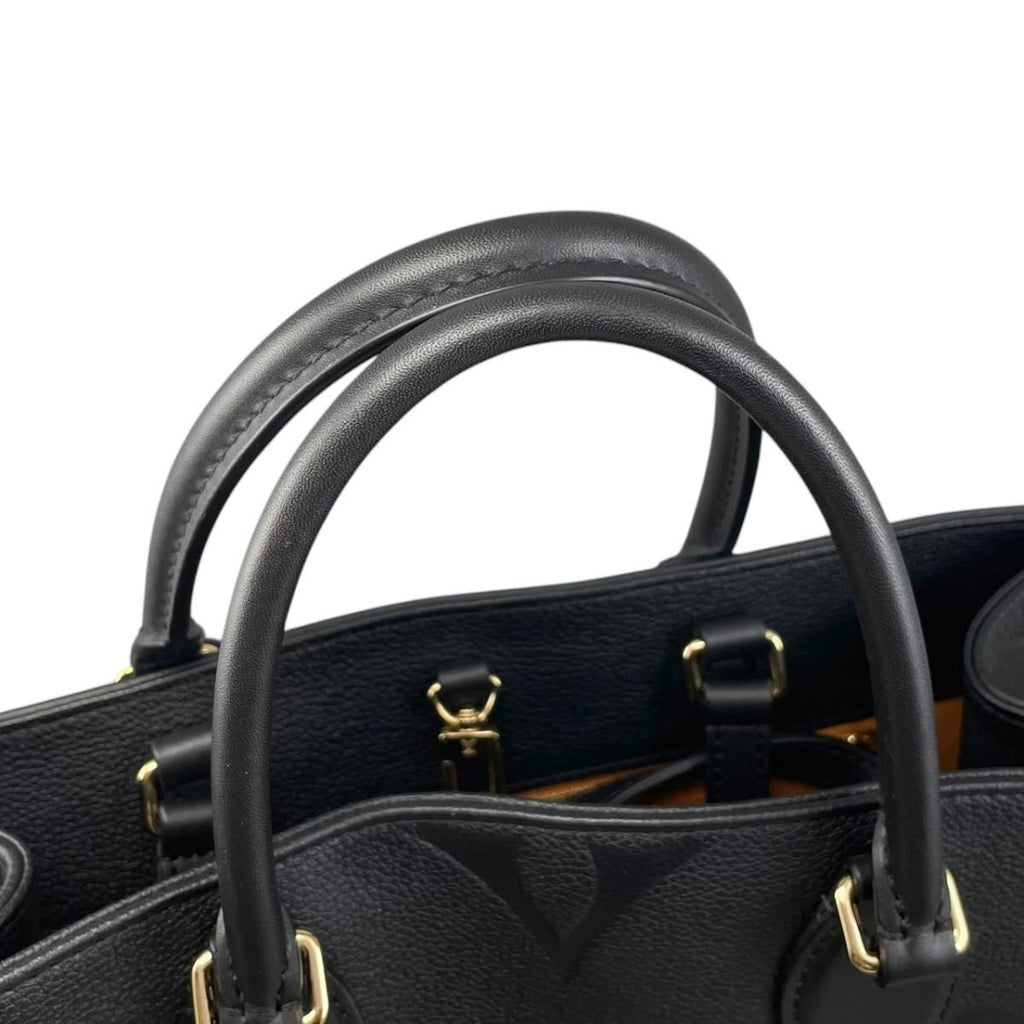 Louis Vuitton Tote On The Go MM Monogram Empreinte Noir Black — view 8