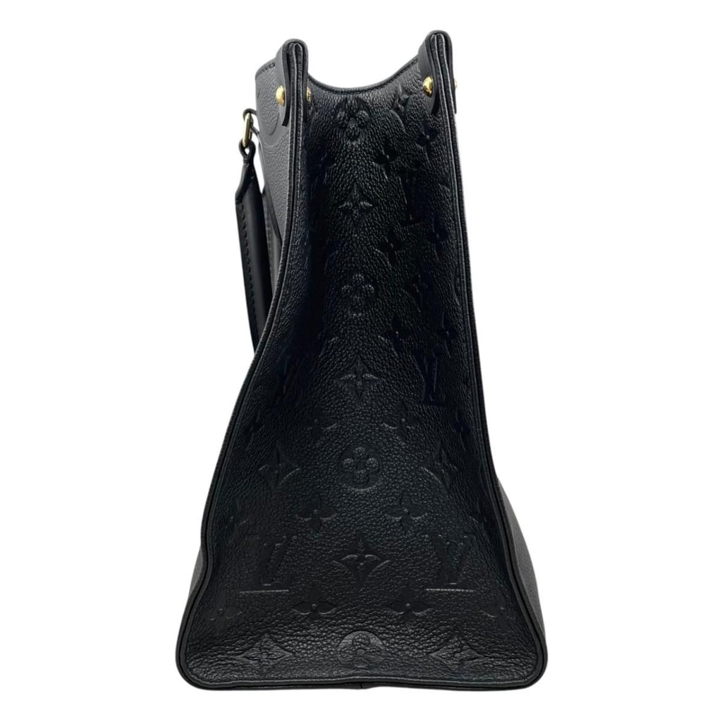Louis Vuitton Tote On The Go MM Monogram Empreinte Noir Black — view 4