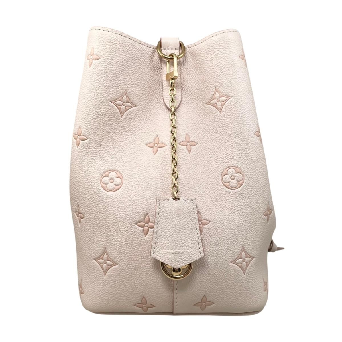 Louis Vuitton Shoulder Bag Neo Noe MM Monogram Empreinte Beige Pink — view 4
