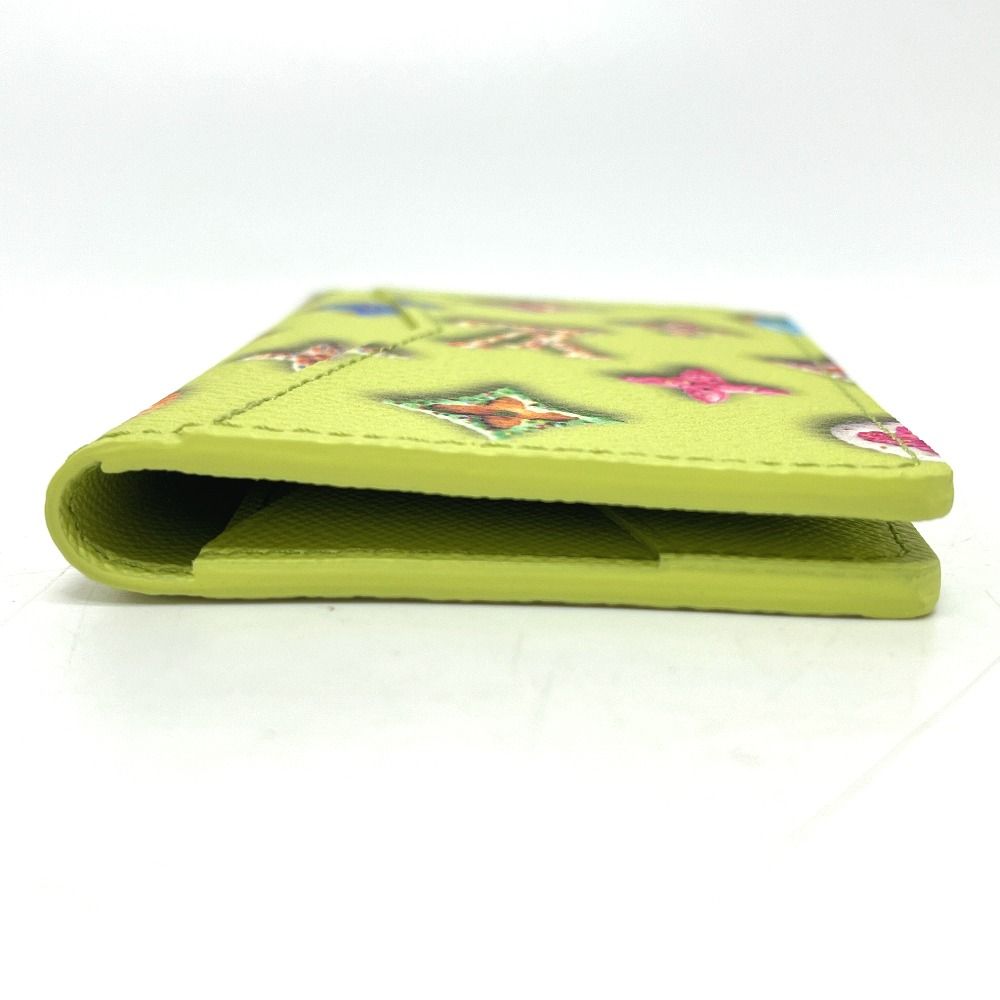 Louis Vuitton Card Case Pocket Organizer Leather Pistachio Green — view 3