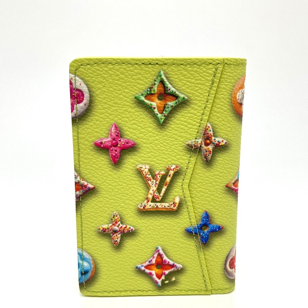 Louis Vuitton Card Case Pocket Organizer Leather Pistachio Green — view 2