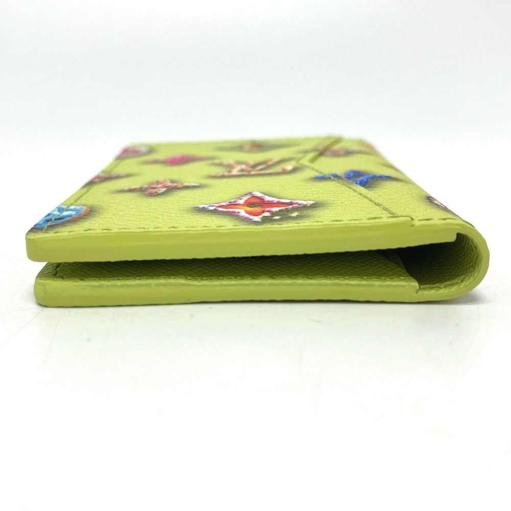 Louis Vuitton Card Case Pocket Organizer Leather Pistachio Green — view 5
