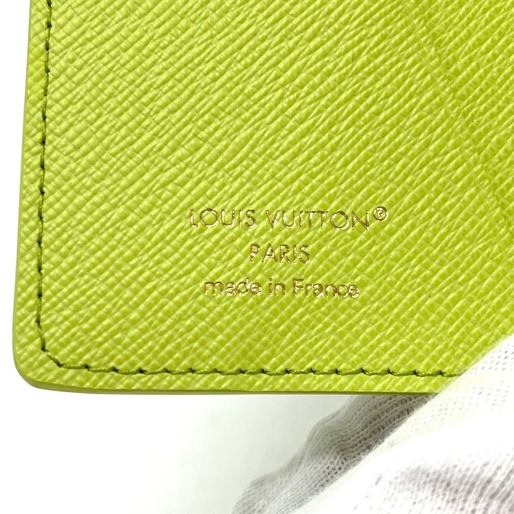 Louis Vuitton Card Case Pocket Organizer Leather Pistachio Green — view 7