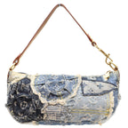 Louis Vuitton Monogram Denim Patchwork Blue Pouch Shoulder — view 3
