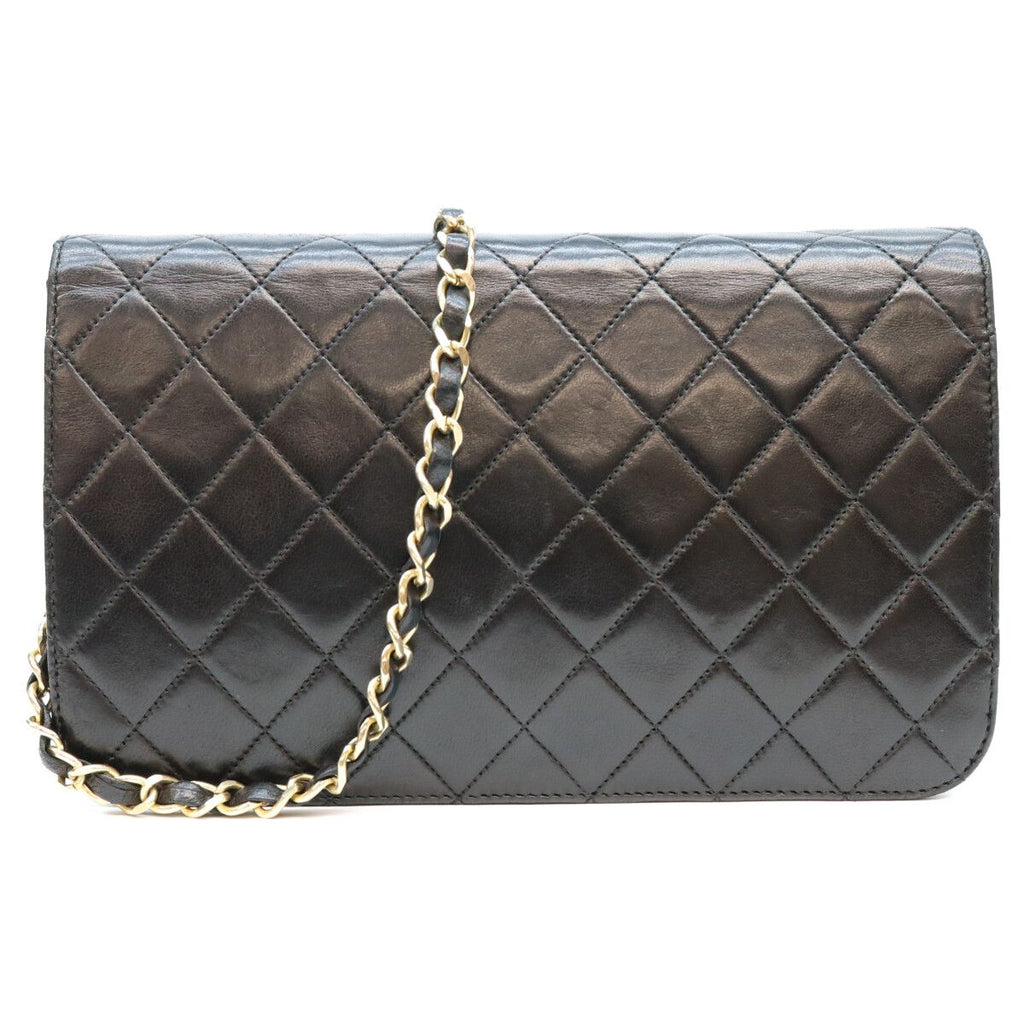 Chanel Black Lamb Gold Full Flap Turnlock Quilted 23 — view 3