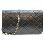 Chanel Black Lamb Gold Full Flap Turnlock Quilted 23 — view 3