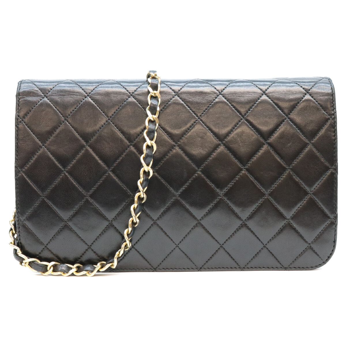 Chanel Black Lamb Gold Full Flap Turnlock Quilted 23 — view 3