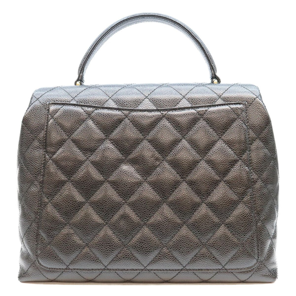 Chanel Black Caviar Top Handle — view 3