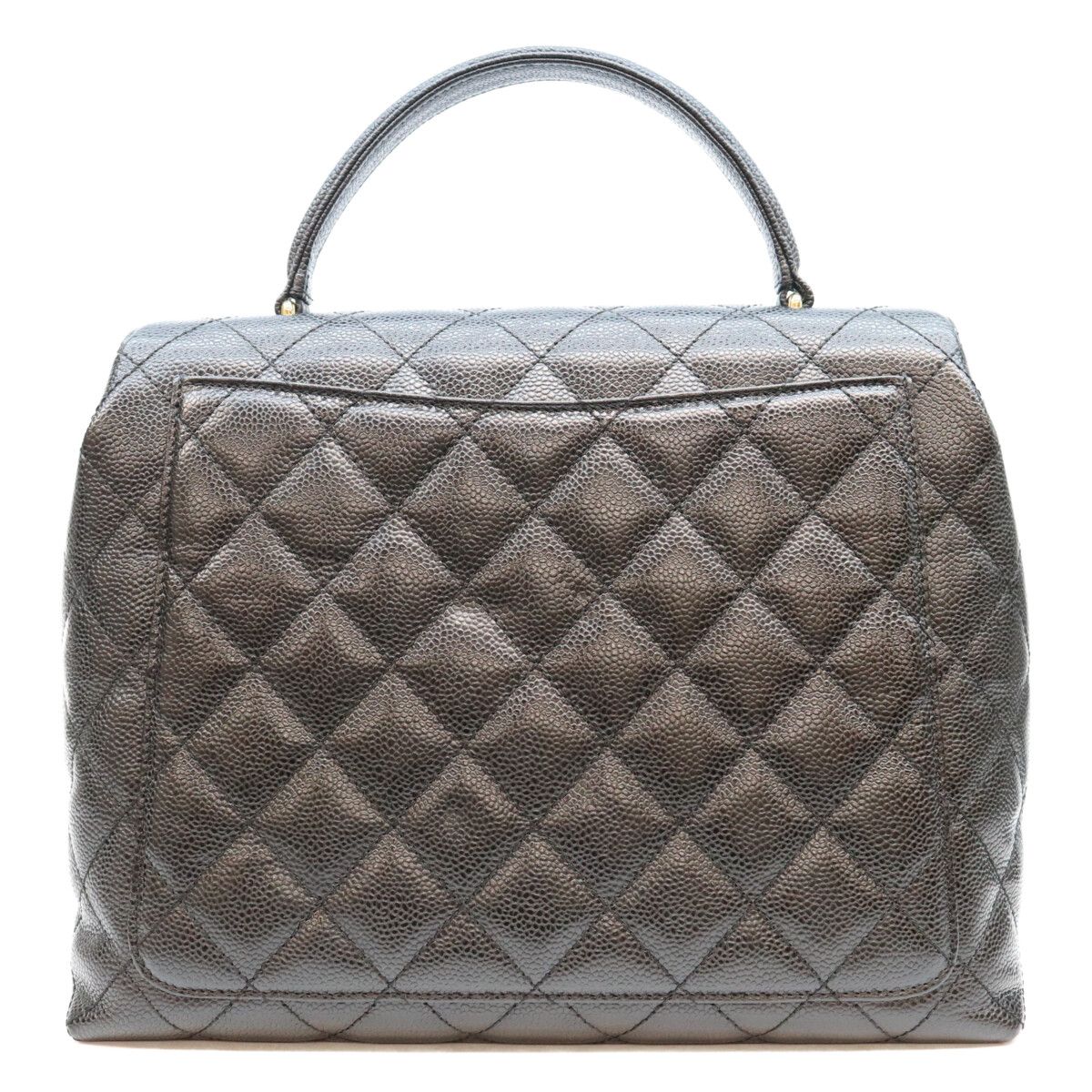 Chanel Black Caviar Top Handle — view 3