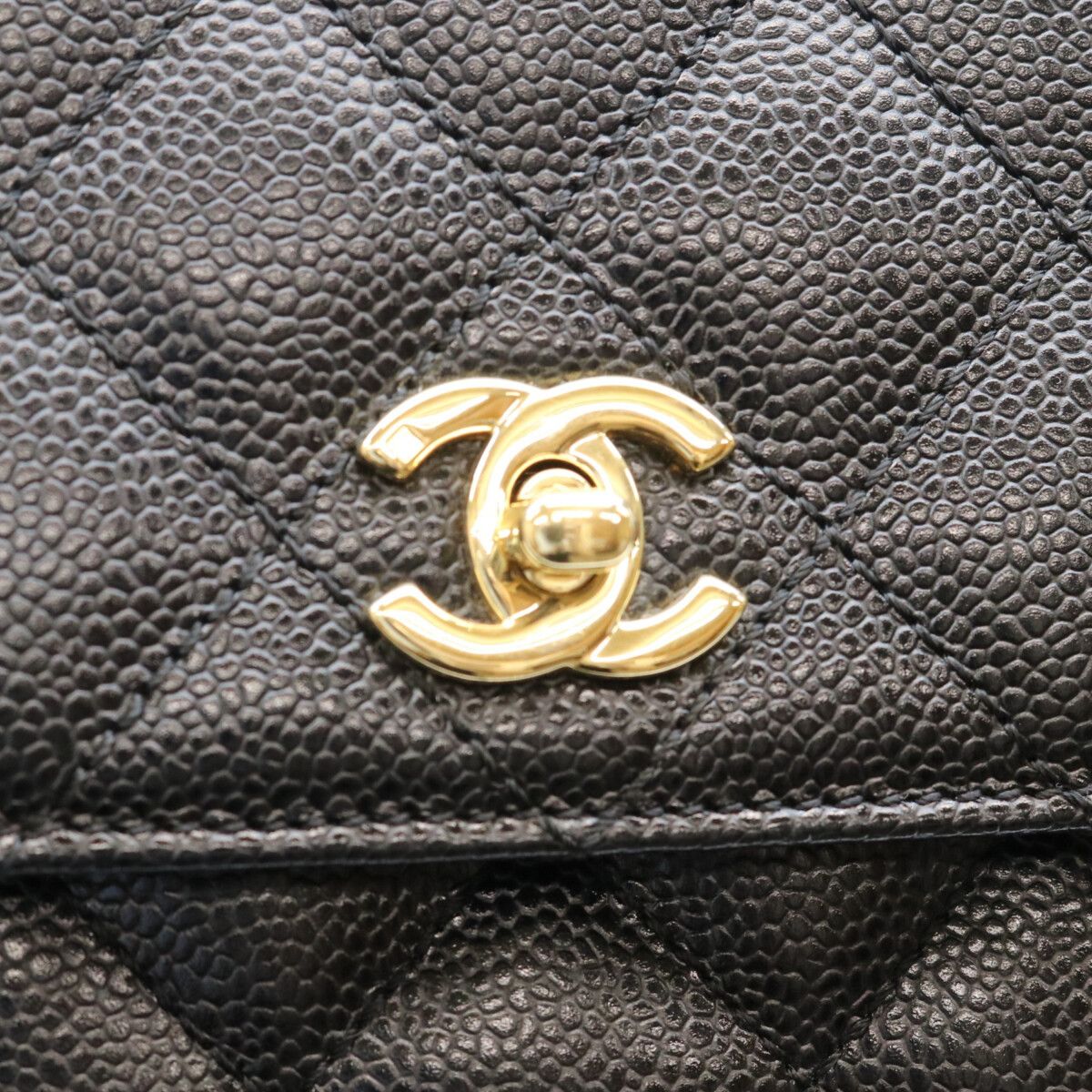 Chanel Black Caviar Top Handle — view 6