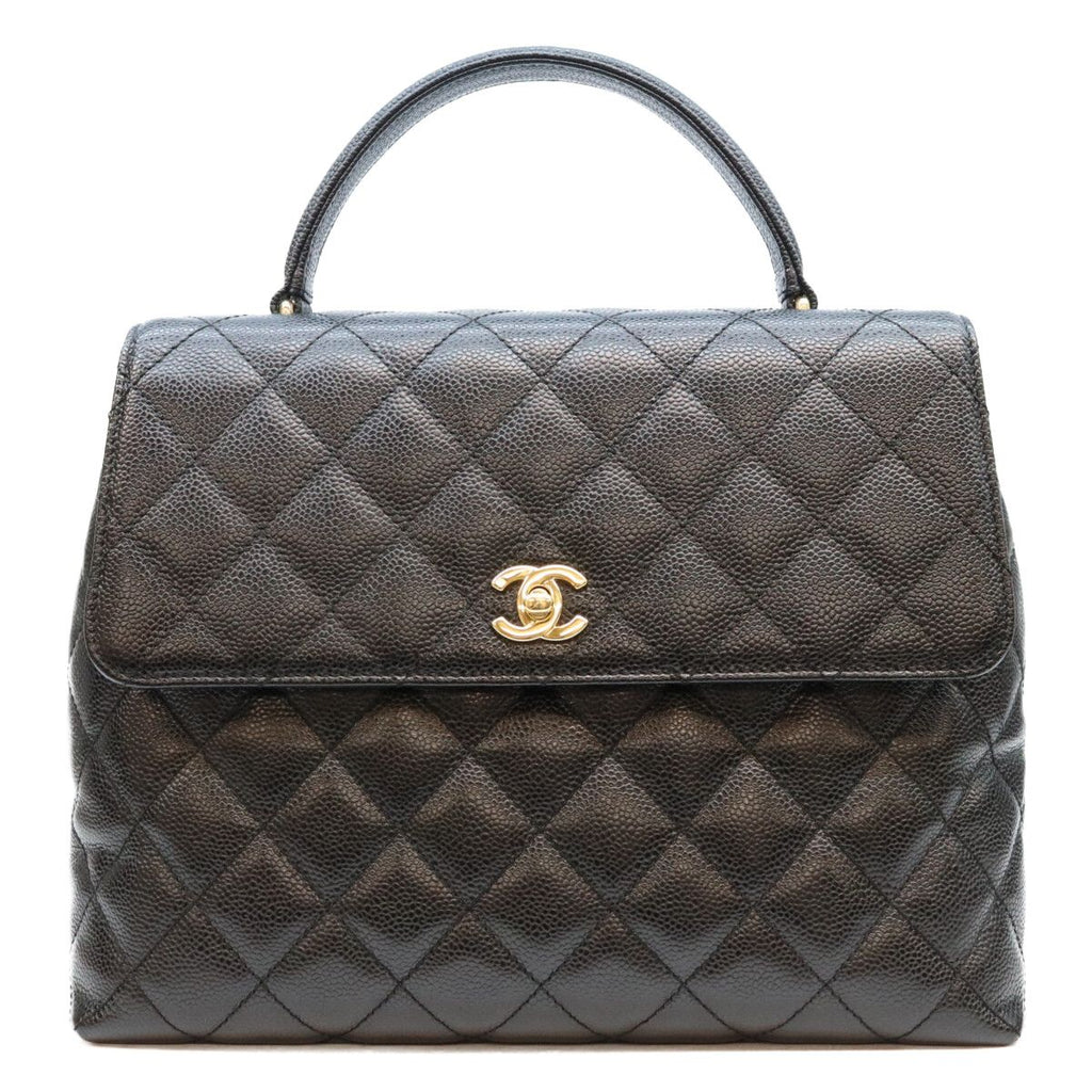 Chanel Black Caviar Top Handle