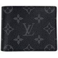 Louis Vuitton Portefeuille Calf Bifold Wallet Monogram Eclipse Noir