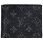 Louis Vuitton Portefeuille Calf Bifold Wallet Monogram Eclipse Noir