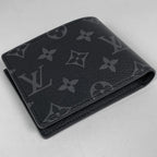 Louis Vuitton Portefeuille Calf Bifold Wallet Monogram Eclipse Noir — view 2