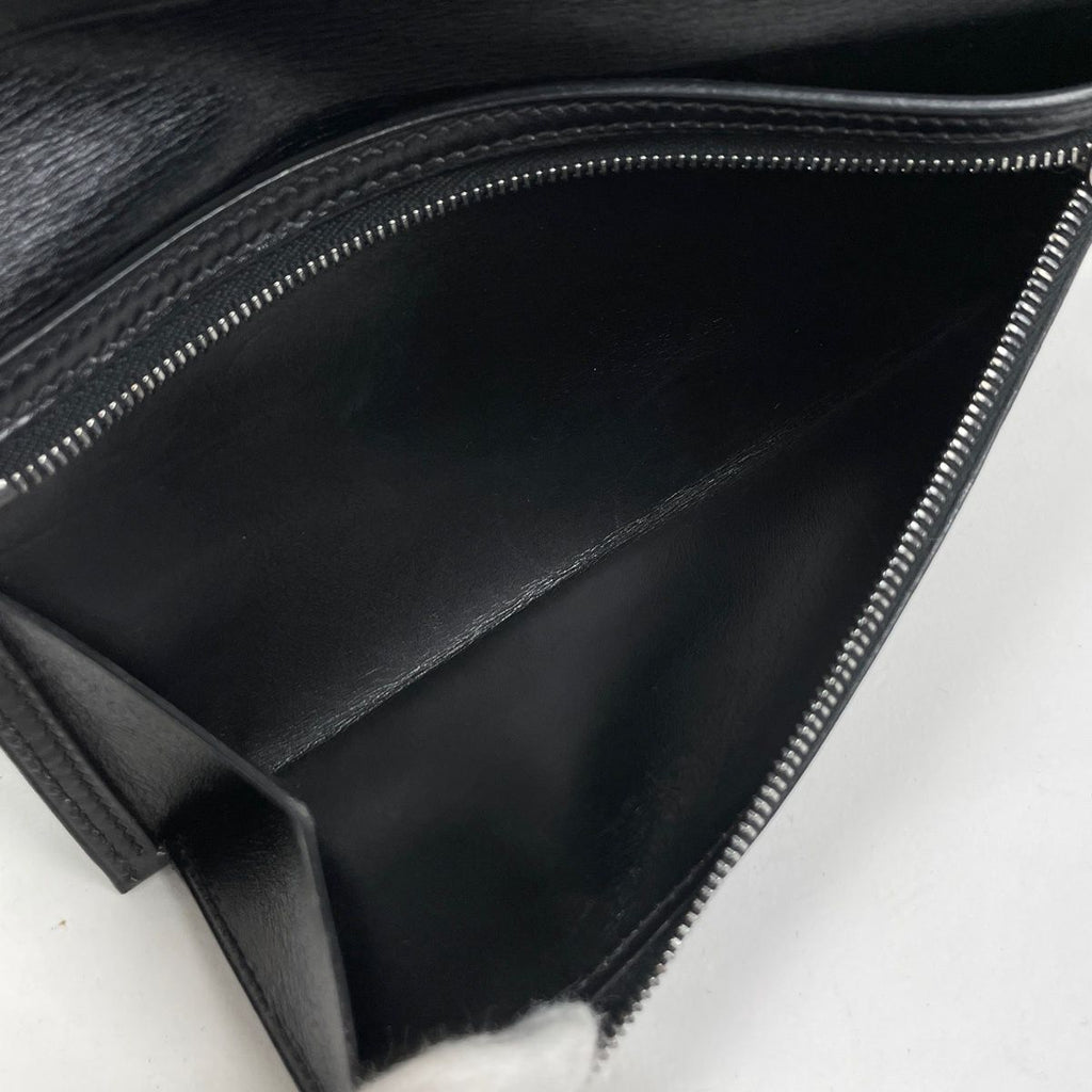Hermes Bearn Wallet Box Calf Black — view 6