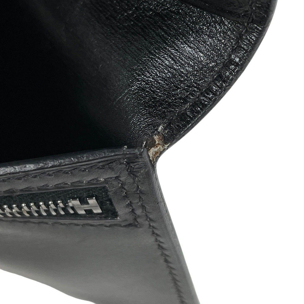 Hermes Bearn Wallet Box Calf Black — view 5