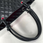 Chanel Cambon Line Large Tote CC Logo Leather Black — view 6