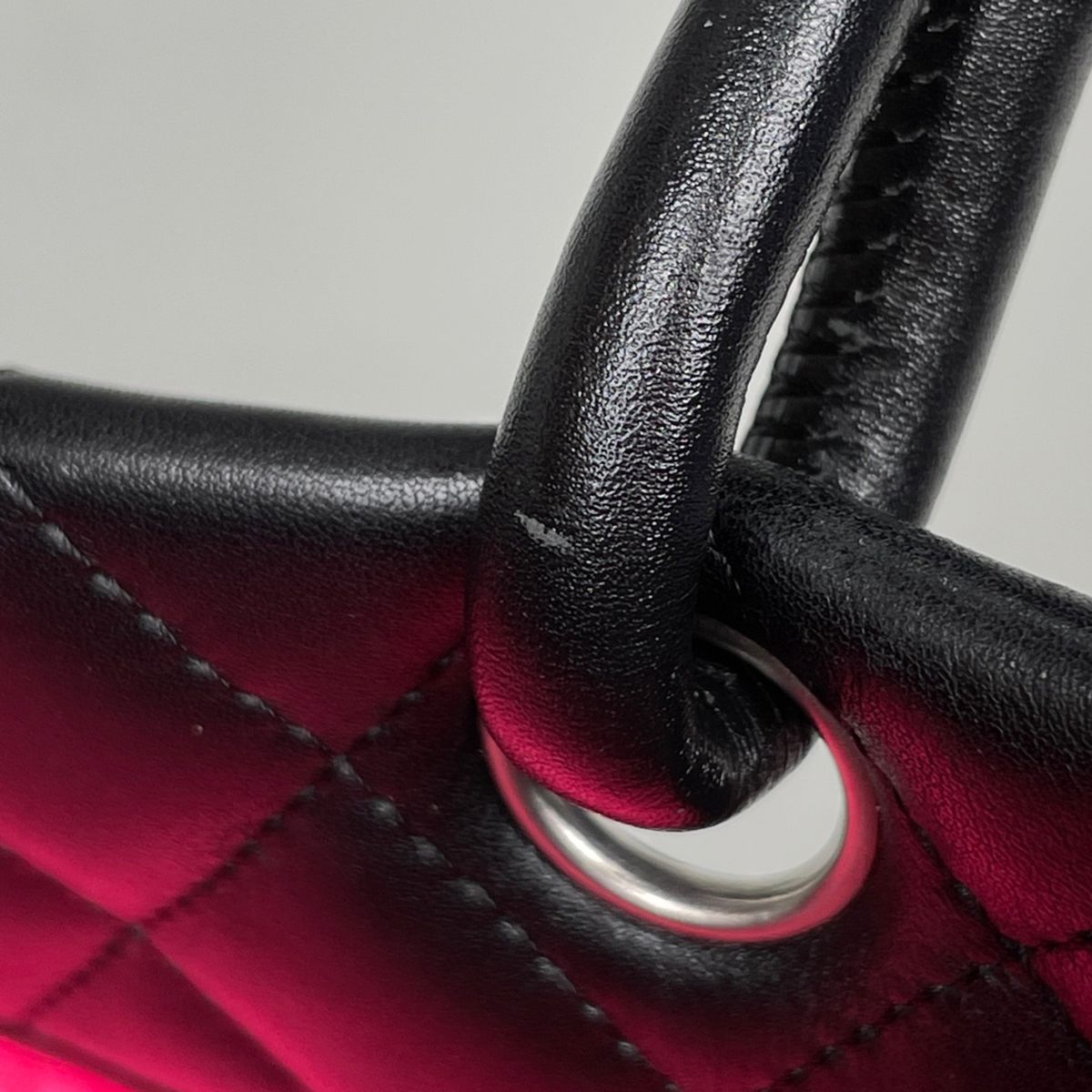 Chanel Cambon Line Large Tote CC Logo Leather Black — view 5