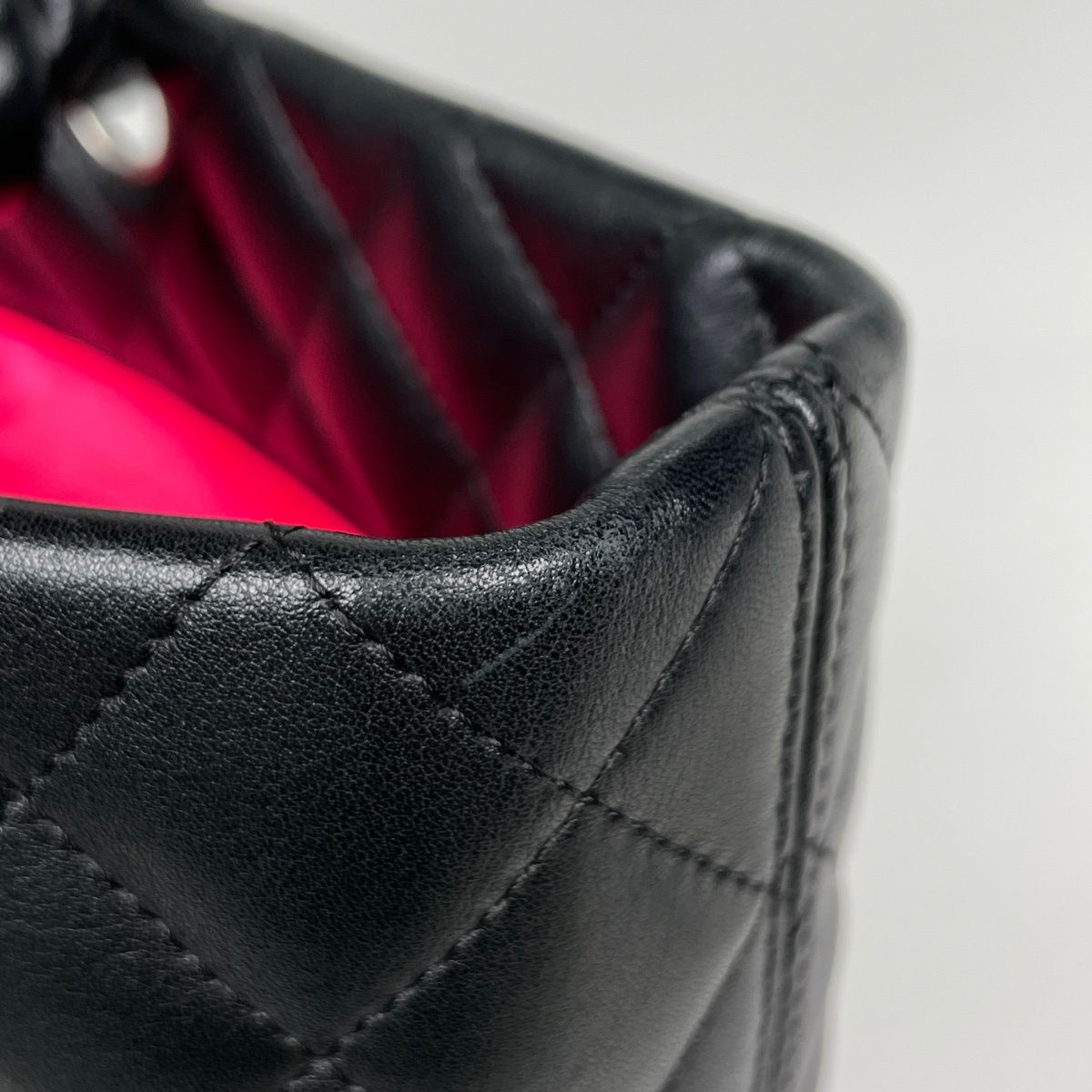 Chanel Cambon Line Large Tote CC Logo Leather Black — view 4
