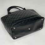 Chanel Cambon Line Large Tote CC Logo Leather Black — view 2