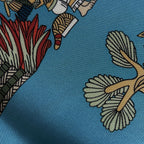 Hermes Carre 90 Astres Et Soleils Scarf Celestial and Sun Ethnic Silk Blue — view 3