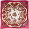 Hermes Carre 90 Dies Et Hore Scarf Astrology Sun Silk Pink Multicolor