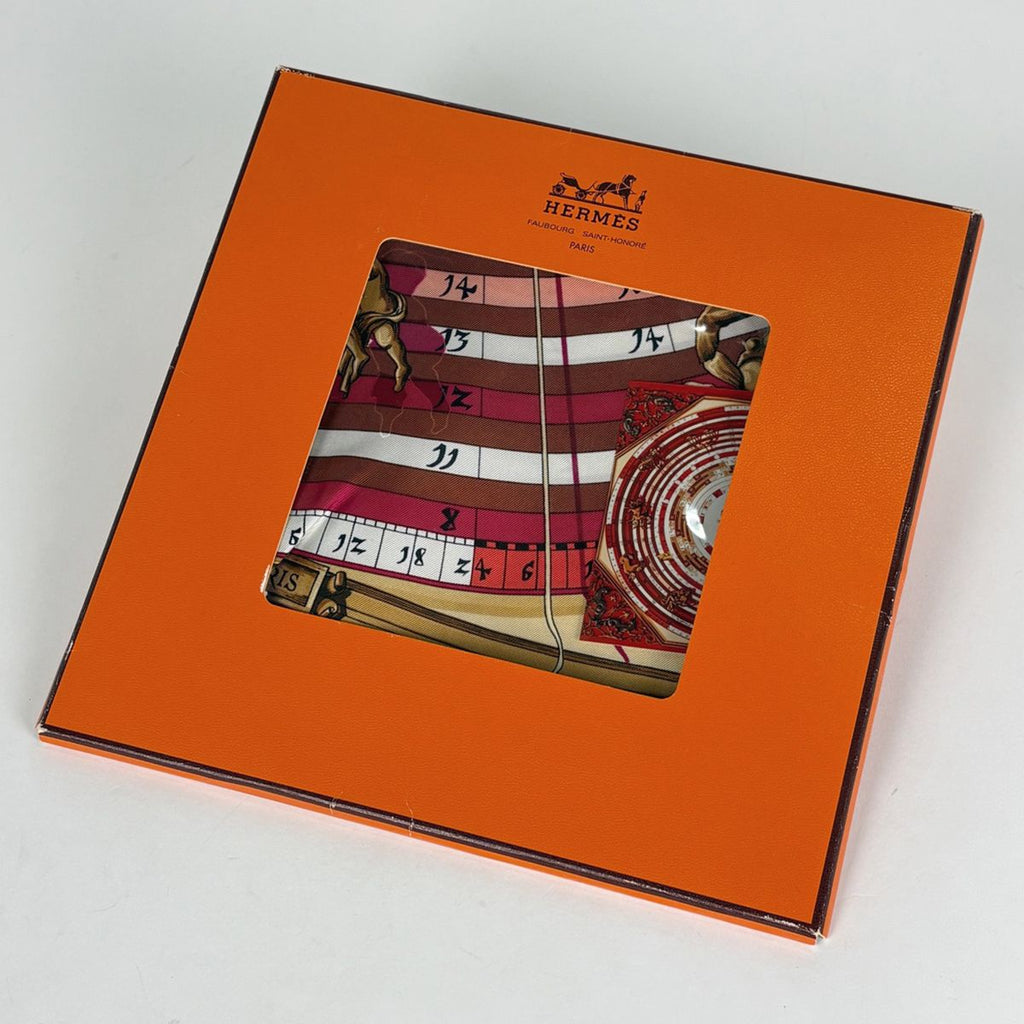 Hermes Carre 90 Dies Et Hore Scarf Astrology Sun Silk Pink Multicolor — view 4