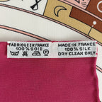Hermes Carre 90 Dies Et Hore Scarf Astrology Sun Silk Pink Multicolor — view 2