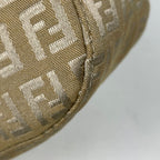 Fendi Handbag Zucchino Pattern Mamma Baguette Canvas Beige — view 3
